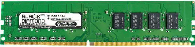 Main image of Black Diamond Memory 16GB 288-Pin PC RAM DDR4 2400 (PC4 19200) Desktop Memory Model BD16G2400MQ25