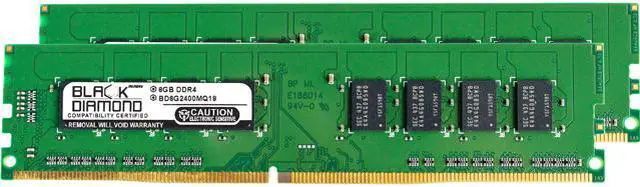 Main image of Black Diamond Memory 16GB (2 x 8GB) DDR4 2400 (PC4 19200) Desktop Memory Model BD8GX22400MQ22