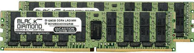 Main image of Black Diamond Memory 256GB (2 x 128GB) ECC Registered DDR4 2400 (PC4 19200) Server Memory Model BD128GX22400MQR96