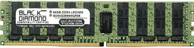 Main image of Black Diamond Memory 64GB ECC Registered DDR4 2666 (PC4 21300) Server Memory Model BD64G2666MQR96