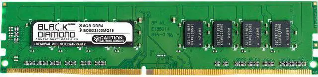 Main image of Black Diamond Memory 8GB DDR4 2400 (PC4 19200) Desktop Memory Model BD8G2400MQ22