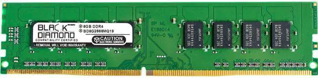 Main image of Black Diamond Memory 8GB DDR4 2666 (PC4 21300) Desktop Memory Model BD8G2666MQ22