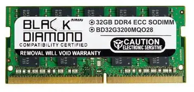 Main image of Black Diamond Memory 32GB ECC Unbuffered DDR4 3200 (PC4 25600) System Specific Memory Model BD32G3200MQO28