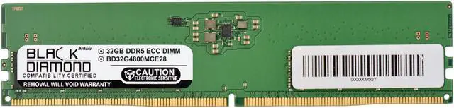 Main image of Black Diamond 32GB (2Rx8) DDR5 4800 ECC Memory BD32G4800MCE28