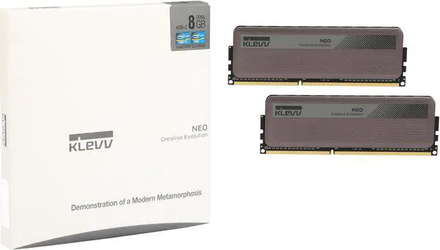 Alt view image 3 of 3 - Klevv Neo 8GB (2 x 4GB) DDR3 1866 (PC3 14900) Memory Model KM3N4GX2C-1866-09-10-09-27-0