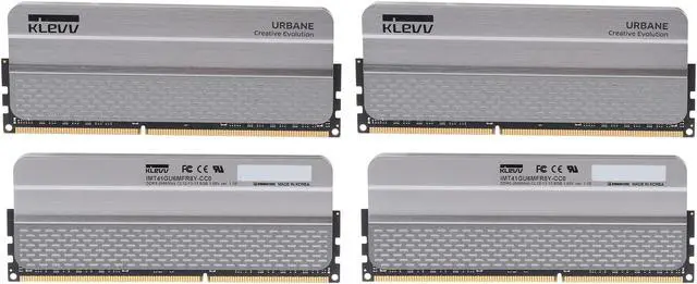 Alt view image 2 of 3 - Klevv Urbane 32GB (4 x 8GB) DDR3 2666 (PC3 21300) Memory Model KM3U8GX4Y-2666-12-13-13-35-0