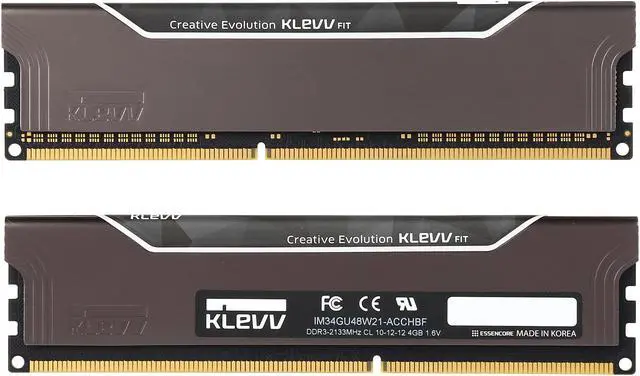 Alt view image 2 of 3 - Klevv Fit 8GB (2 x 4GB) DDR3 2133 (PC3 17000) Desktop Memory Model KM3FGX2W-2133-10-12-12-31-0