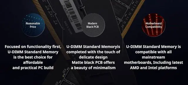 Alt view image 5 of 6 - Klevv 32GB (2 x 16GB) 288-Pin PC RAM DDR4 3200 (PC4 25600) Desktop Memory Model KD4AGUA80-32N220D