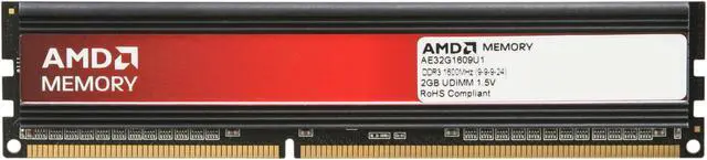 Alt view image 2 of 3 - AMD Entertainment Edition 2GB DDR3 1600 (PC3 12800) Desktop Memory Model AE32G1609U1