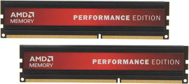 Main image of AMD Performance Edition 8GB (2 x 4GB) DDR3 1600 (PC3 12800) Desktop Memory Model AP38G1608U2K