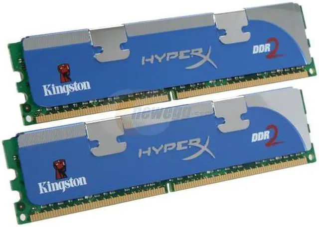 Alt view image 2 of 4 - HyperX 4GB (2 x 2GB) DDR2 1066 (PC2 8500) Dual Channel Kit Desktop Memory Model KHX8500AD2K2/4GR
