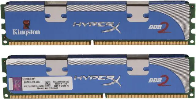 Alt view image 2 of 3 - HyperX 8GB (4 x 2GB) DDR2 800 (PC2 6400) Quad Kit Desktop Memory Model KHX6400D2LLK4/8G