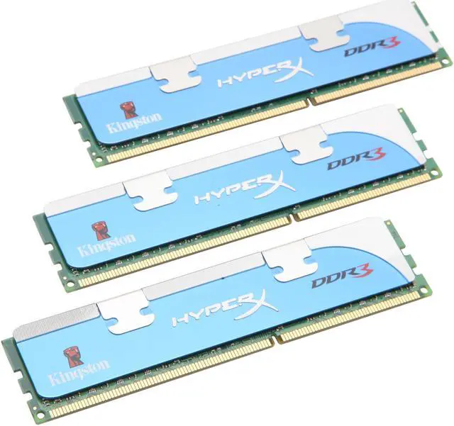 Main image of HyperX 6GB (3 x 2GB) DDR3 1600 (PC3 12800) Desktop Memory Model KHX1600C8D3K3/6GX