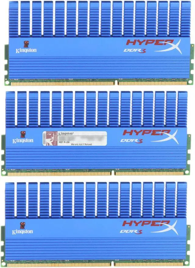 Alt view image 2 of 3 - HyperX T1 Series 6GB (3 x 2GB) DDR3 2000 (PC3 16000) XMP Tall HS Desktop Memory Model KHX2000C9D3T1K3/6GX