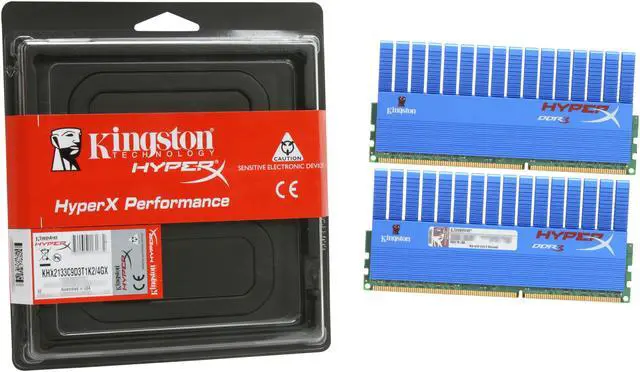 Alt view image 3 of 3 - HyperX T1 Series 4GB (2 x 2GB) DDR3 2133 Desktop Memory Model KHX2133C9D3T1K2/4GX