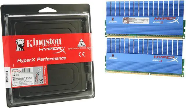 Alt view image 3 of 3 - HyperX 2GB (2 x 1GB) DDR3 2000 (PC3 16000) Desktop Memory Model KHX2000C9D3T1K2/2GN