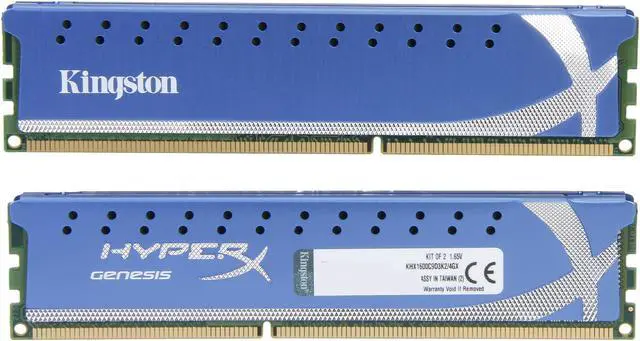 Alt view image 2 of 3 - HyperX 4GB (2 x 2GB) DDR3 1600 (PC3 12800) Desktop Memory Model KHX1600C9D3K2/4GX