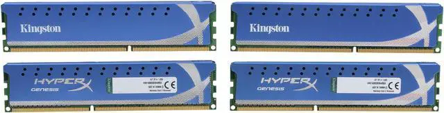 Alt view image 2 of 3 - HyperX 8GB (4 x 2GB) DDR3 1600 (PC3 12800) Desktop Memory Model KHX1600C9D3K4/8GX
