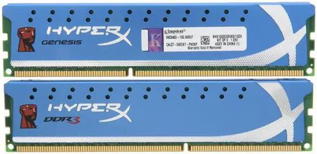 Alt view image 2 of 3 - HyperX 12GB (6 x 2GB) DDR3 1600 (PC3 12800) Desktop Memory Model KHX1600C9D3K6/12GX