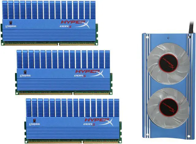Main image of HyperX T1 Series 6GB (3 x 2GB) DDR3 2000 (PC3 16000) Desktop Memory Model KHX2000C9AD3T1FK3/6GX