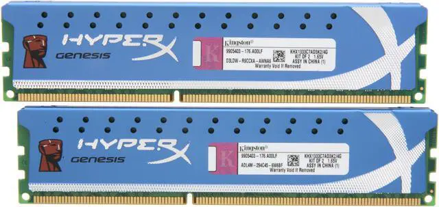 Main image of HyperX 4GB (2 x 2GB) DDR3 1333 Desktop Memory Model KHX1333C7AD3K2/4G
