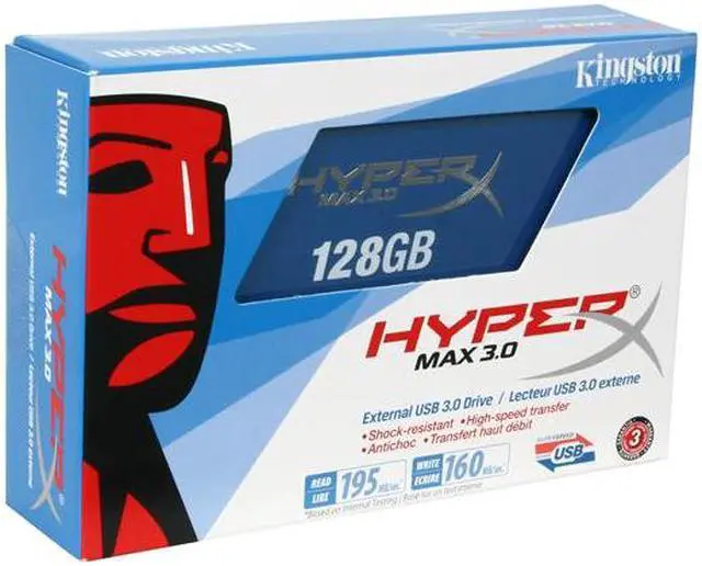 Main image of HyperX MAX 3.0 128GB External USB 3.0 Flash Drive SHX100U3/128G
