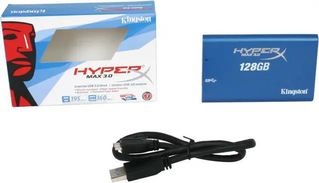 Alt view image 5 of 5 - HyperX MAX 3.0 128GB External USB 3.0 Flash Drive SHX100U3/128G