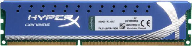 Alt view image 2 of 3 - HyperX 4GB DDR3 1600 Desktop Memory Model KHX1600C9D3/4G