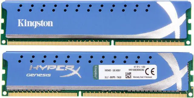 Alt view image 2 of 3 - HyperX 8GB (2 x 4GB) DDR3 1600 Desktop Memory Model KHX1600C9D3K2/8G
