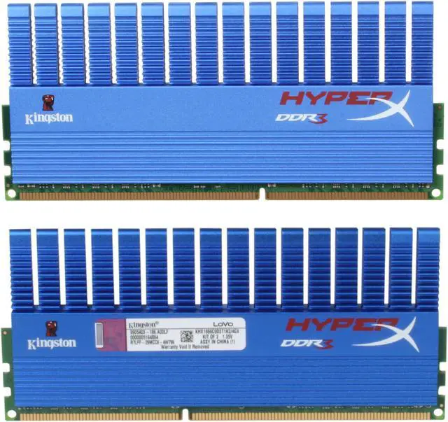 Alt view image 2 of 3 - HyperX T1 Series 4GB (2 x 2GB) DDR3 1866 Desktop Memory Model KHX1866C9D3T1K2/4GX