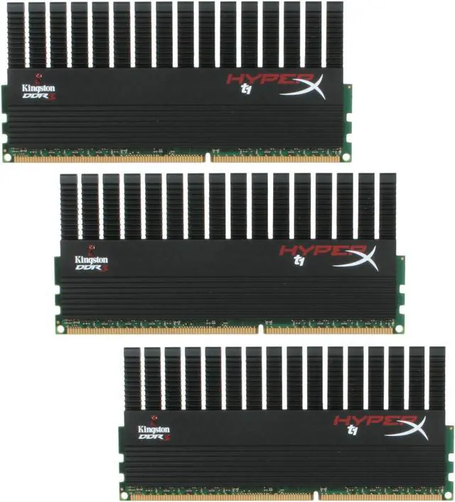 Main image of HyperX T1 Black Series 12GB (3 x 4GB) DDR3 1600 (PC3 12800) Desktop Memory Model KHX1600C9D3T1BK3/12GX