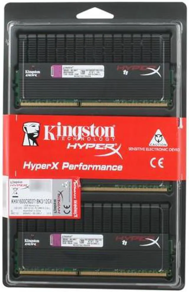Alt view image 3 of 3 - HyperX T1 Black Series 12GB (3 x 4GB) DDR3 1600 (PC3 12800) Desktop Memory Model KHX1600C9D3T1BK3/12GX