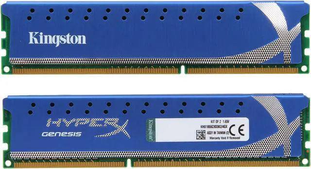 Alt view image 2 of 3 - HyperX 4GB (2 x 2GB) DDR3 1866 Desktop Memory Model KHX1866C9D3K2/4GX