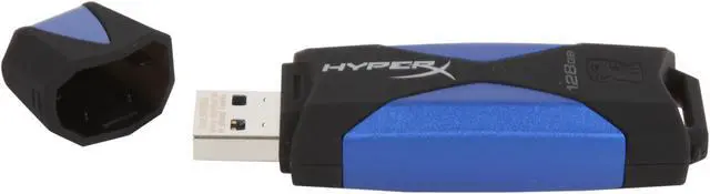 Alt view image 3 of 5 - HyperX DataTraveler HyperX 3.0 128GB USB 3.0 Flash Drive DTHX30/128GB