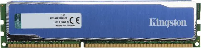 Alt view image 2 of 3 - HyperX 8GB DDR3 1600 Desktop Memory Model KHX1600C10D3B1/8G
