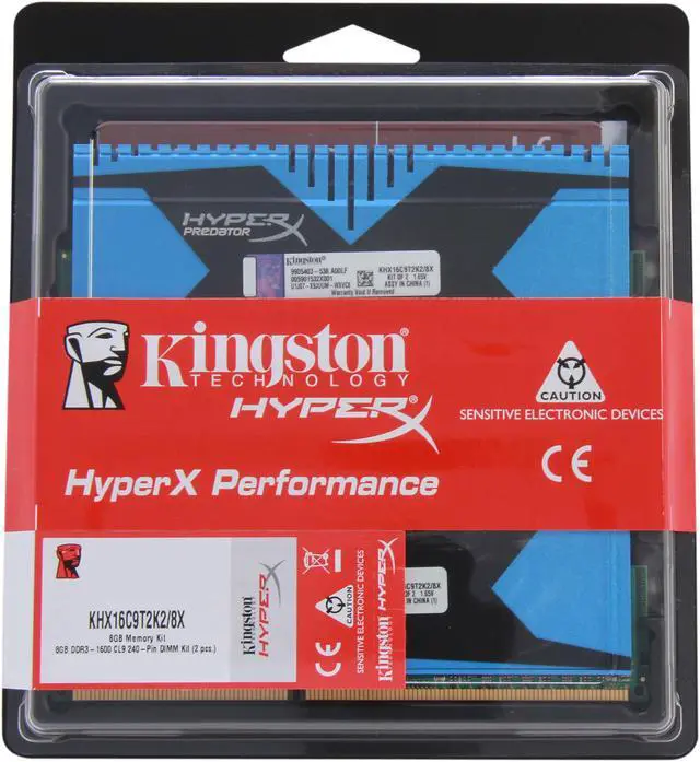 Alt view image 3 of 3 - HyperX Predator Series 8GB (2 x 4GB) DDR3 1600 Desktop Memory Model KHX16C9T2K2/8X