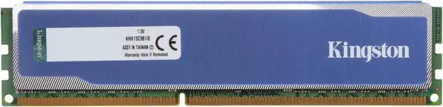 Alt view image 2 of 3 - HyperX Blu 8GB DDR3 1333 Desktop Memory Model KHX13C9B1/8