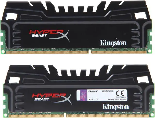 Alt view image 2 of 3 - HyperX Beast 16GB (2 x 8GB) DDR3 1600 (PC3 12800) Desktop Memory Model KHX16C9T3K2/16X