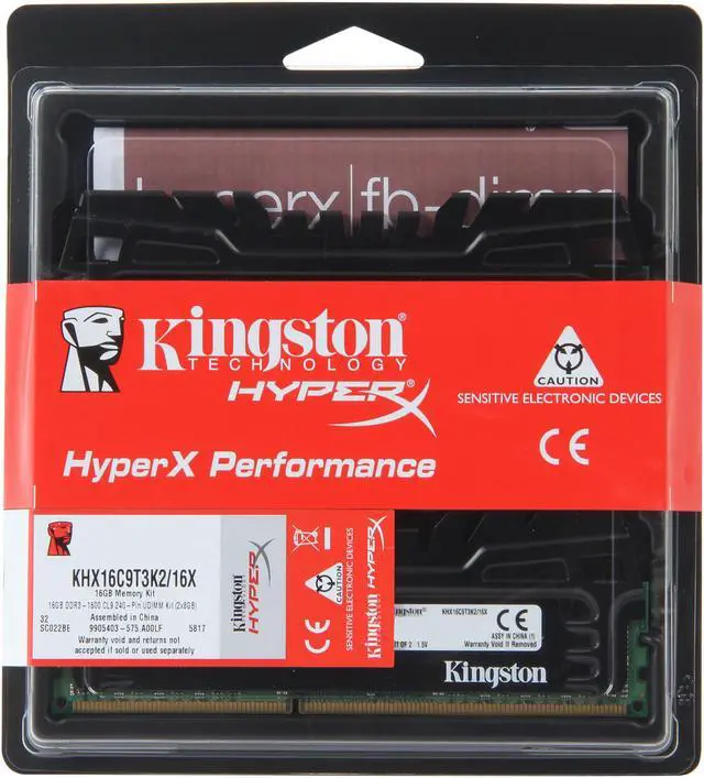 Alt view image 3 of 3 - HyperX Beast 16GB (2 x 8GB) DDR3 1600 (PC3 12800) Desktop Memory Model KHX16C9T3K2/16X
