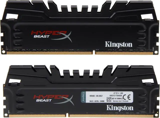 Alt view image 2 of 3 - HyperX Beast 32GB (4 x 8GB) DDR3 2133 Desktop Memory Model KHX21C11T3K4/32X