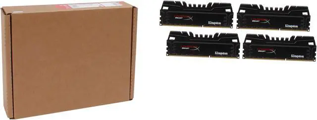 Alt view image 3 of 3 - HyperX Beast 32GB (4 x 8GB) DDR3 2133 Desktop Memory Model KHX21C11T3K4/32X