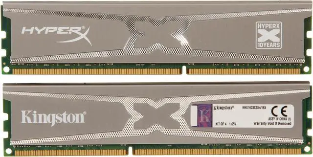 Alt view image 2 of 3 - HyperX XMP 10th Anniversary Series 16GB (4 x 4GB) DDR3 1600 (PC3 12800) Desktop Memory Model KHX16C9X3K4/16X