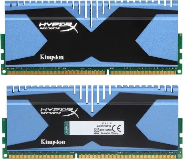 Alt view image 2 of 3 - HyperX Predator 16GB (2 x 8GB) DDR3 1866 XMP Desktop Memory Model KHX18C10T2K2/16X