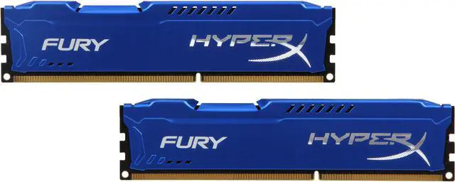 Main image of HyperX FURY 8GB (2 x 4GB) DDR3 1333 (PC3 10600) Desktop Memory Model HX313C9FK2/8