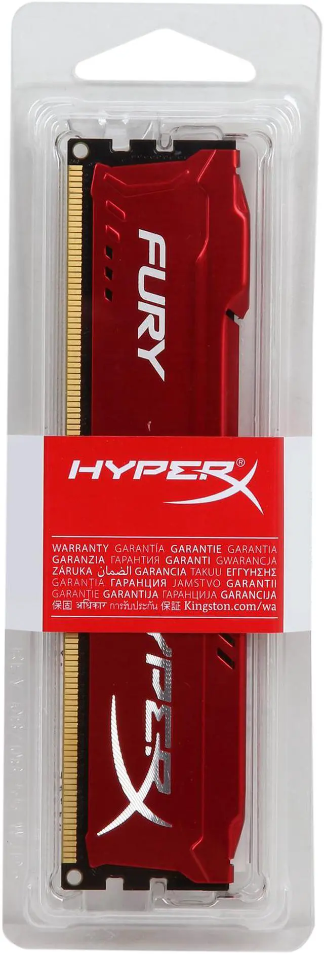Alt view image 2 of 2 - HyperX FURY 4GB DDR3 1333 (PC3 10600) Desktop Memory Model HX313C9FR/4
