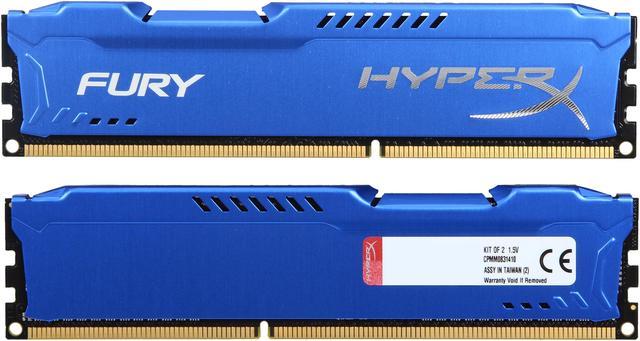 HyperX FURY 8GB (2 x 4GB) DDR3 1600 (PC3 12800) Desktop Memory Model  HX316C10FK2/8