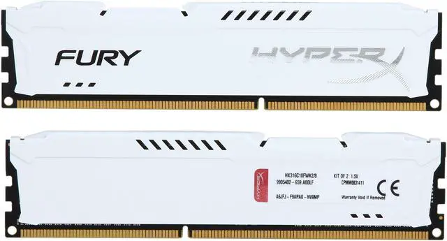 HyperX FURY 8GB (2 x 4GB) DDR3 1600 (PC3 12800) Desktop Memory