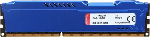 Alt view image 2 of 3 - HyperX FURY 8GB DDR3 1866 Desktop Memory Model HX318C10F/8