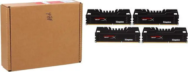 Alt view image 3 of 3 - HyperX Beast 16GB (4 x 4GB) DDR3 1866 Desktop Memory Model HX318C9T3K4/16