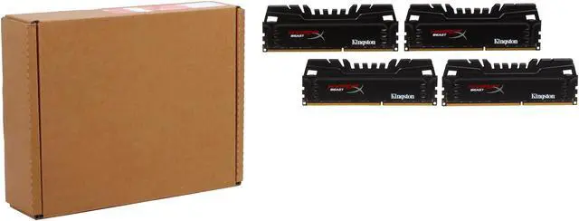 Alt view image 3 of 3 - HyperX Beast 32GB (4 x 8GB) DDR3 2400 Desktop Memory Model HX324C11T3K4/32